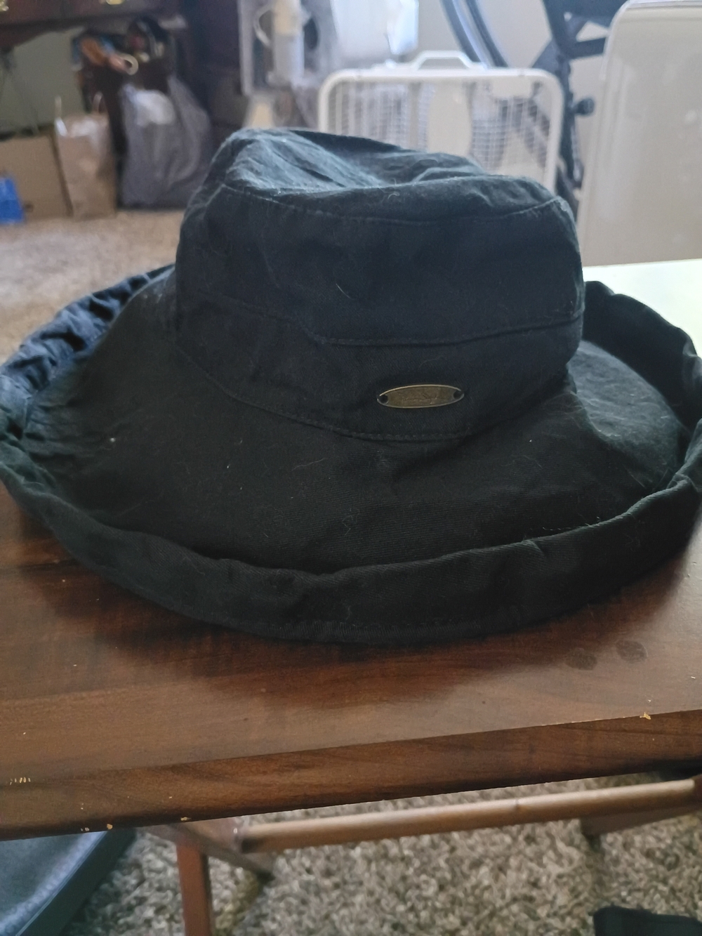 Panama Jack Black Wide-Brim Outdoor Hat